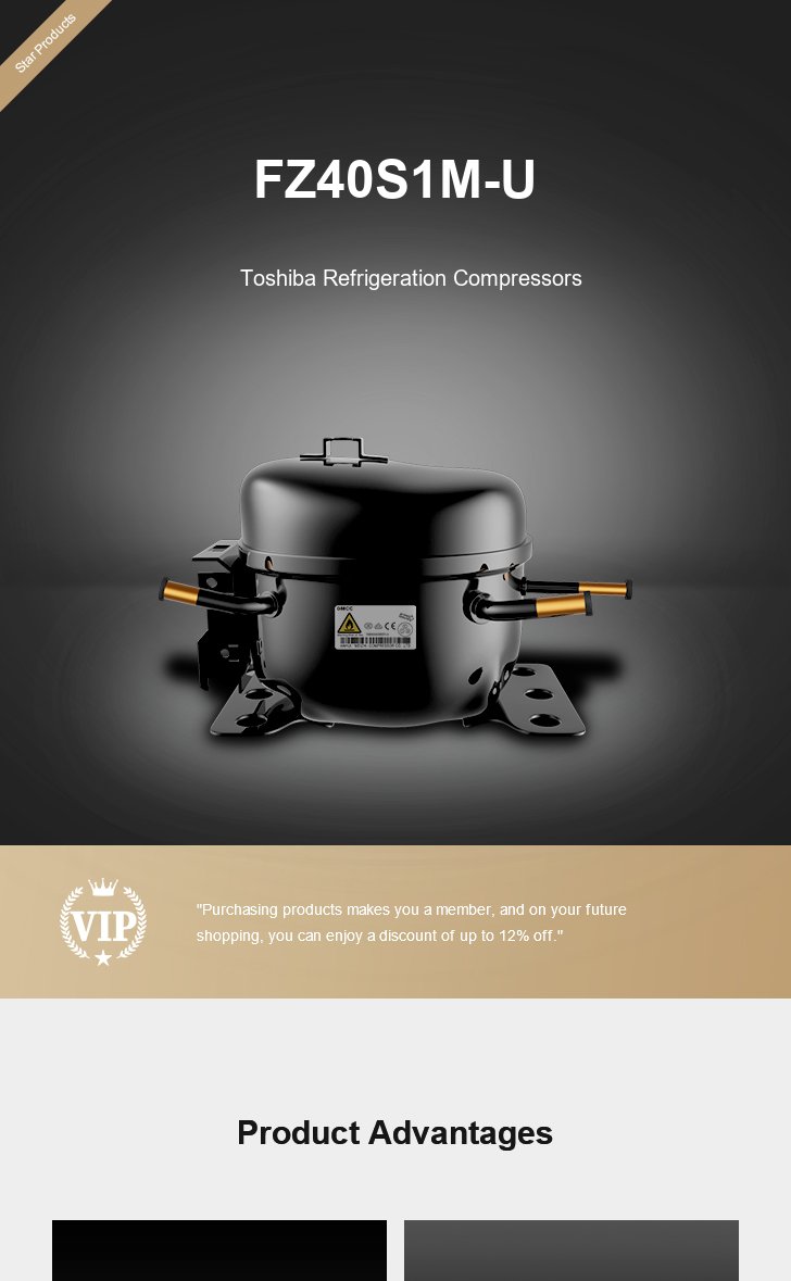 Toshiba Compressor FZ40S1M-U, technical parameters pdf, structure diagram